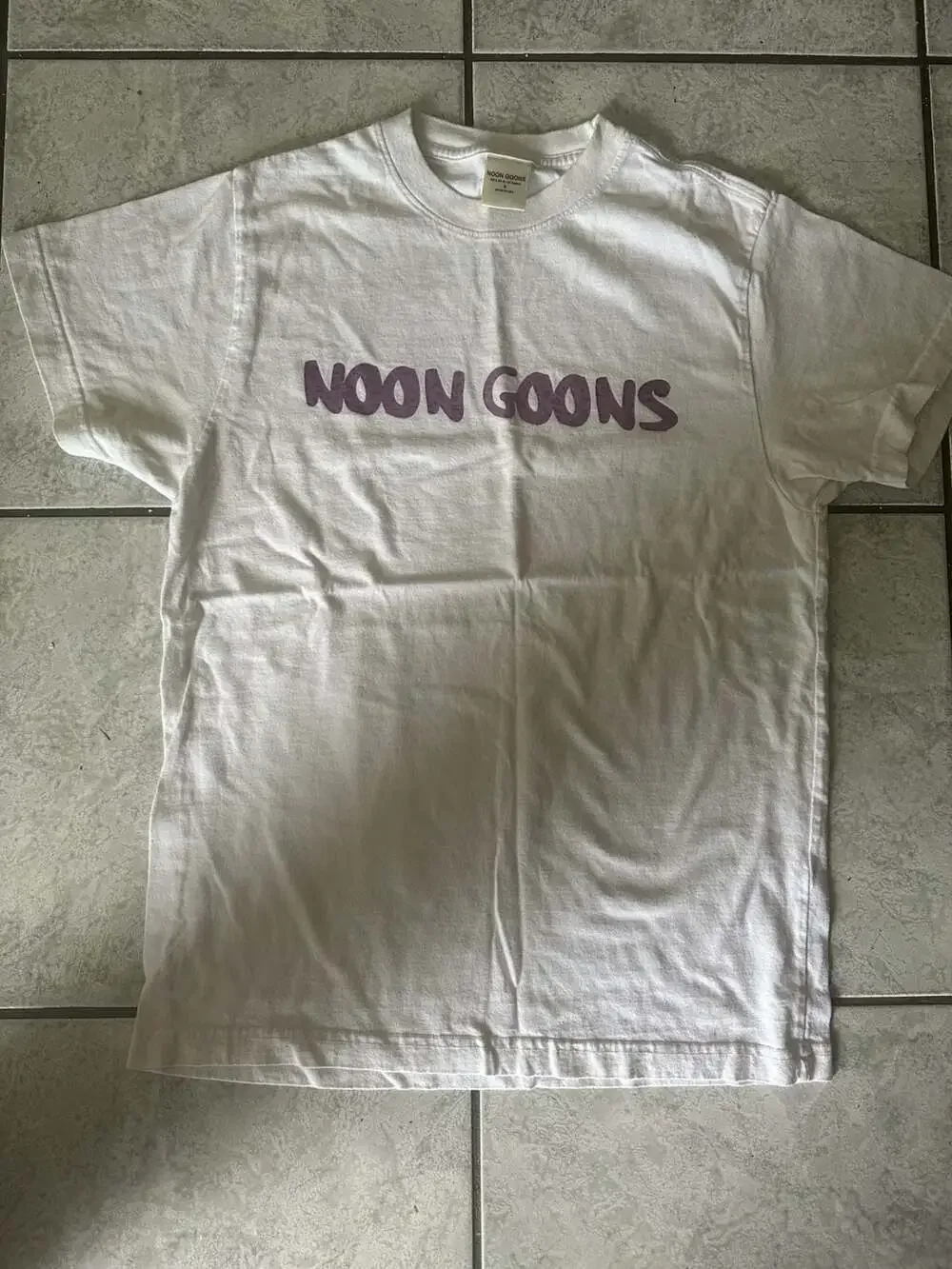Noon Goons Logo Graphic T-Shirt White Size S - Picture 1 of 3
